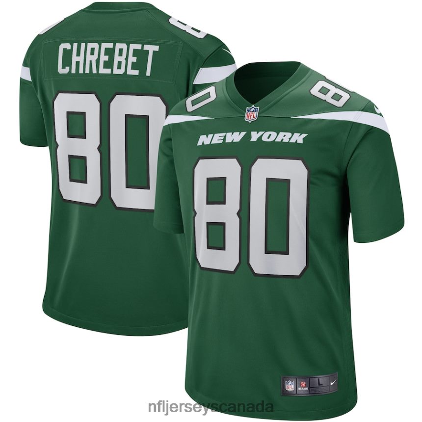 Men New York Jets Wayne Chrebet Nike Gotham Green Game Retired Player Jersey Clothing NFL TBXFR61673