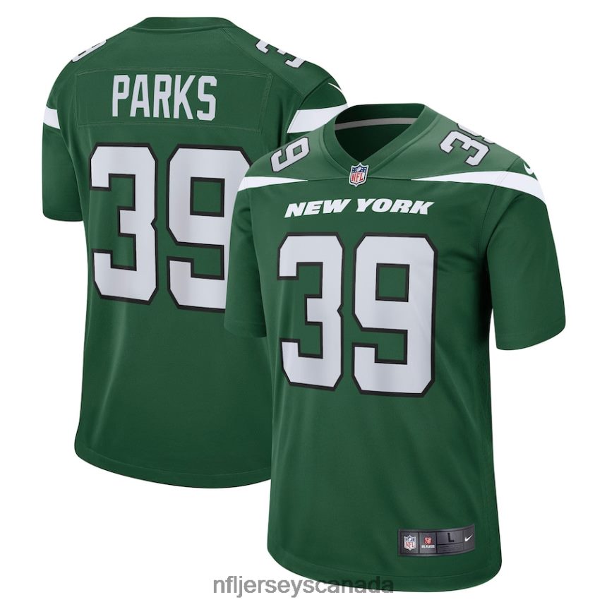Men New York Jets Will Parks Nike Gotham Green Game Player Jersey Clothing NFL TBXFR64734