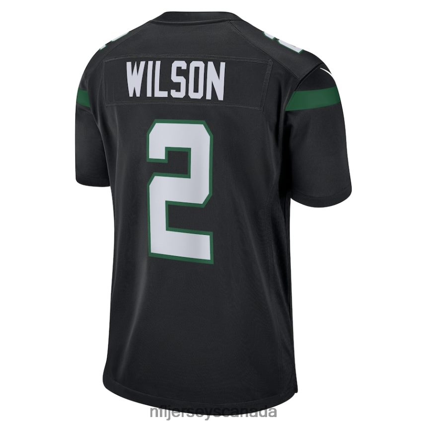 Men New York Jets Zach Wilson Nike Black Alternate Game Jersey Clothing NFL TBXFR67086