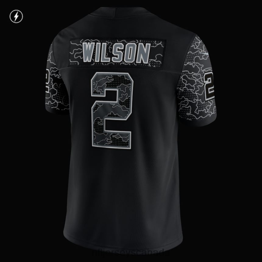 Men New York Jets Zach Wilson Nike Black RFLCTV Limited Jersey Clothing NFL TBXFR63618
