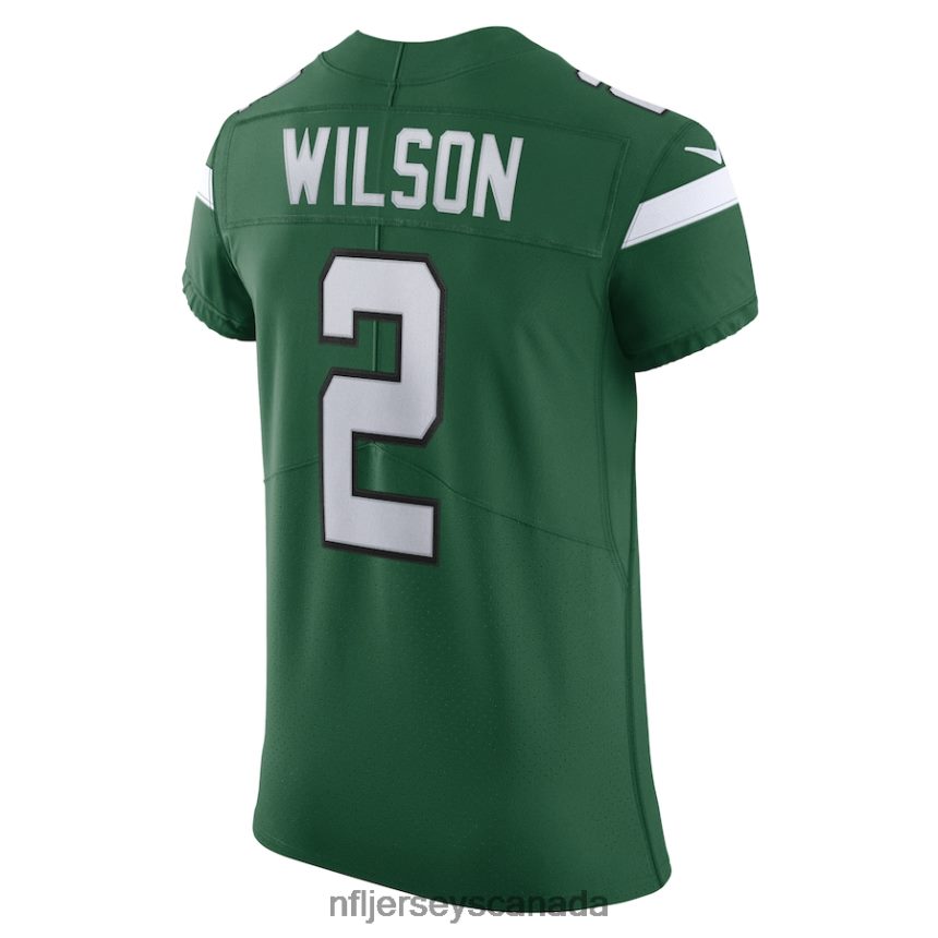 Men New York Jets Zach Wilson Nike Gotham Green Vapor Elite Jersey Clothing NFL TBXFR63464