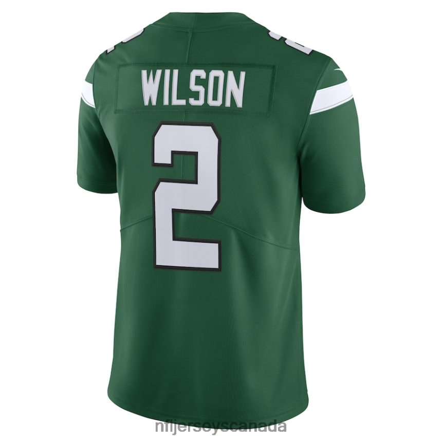 Men New York Jets Zach Wilson Nike Gotham Green Vapor Limited Jersey Clothing NFL TBXFR62910