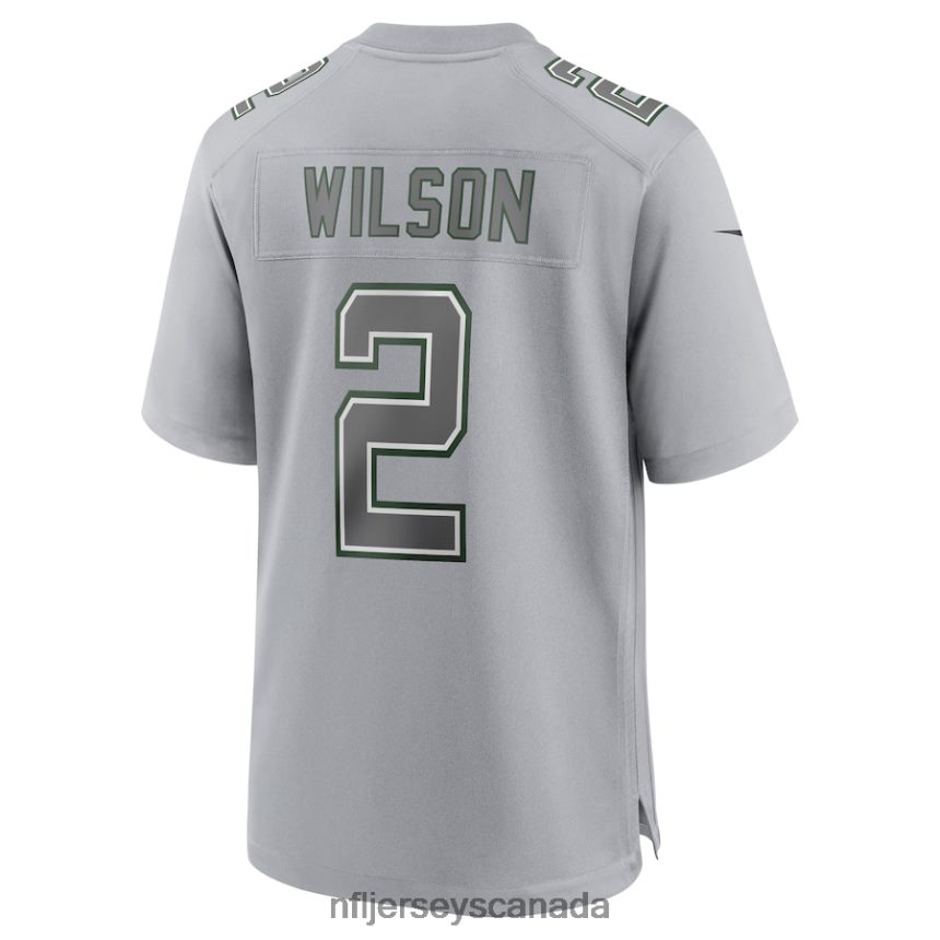 Men New York Jets Zach Wilson Nike Gray Atmosphere Fashion Game Jersey Clothing NFL TBXFR63603