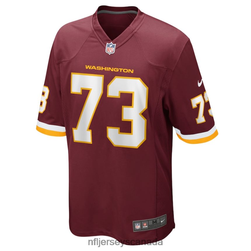 Men Nike Chase Roullier Washington Football Team Burgundy Game Player Jersey Clothing NFL TBXFR64993