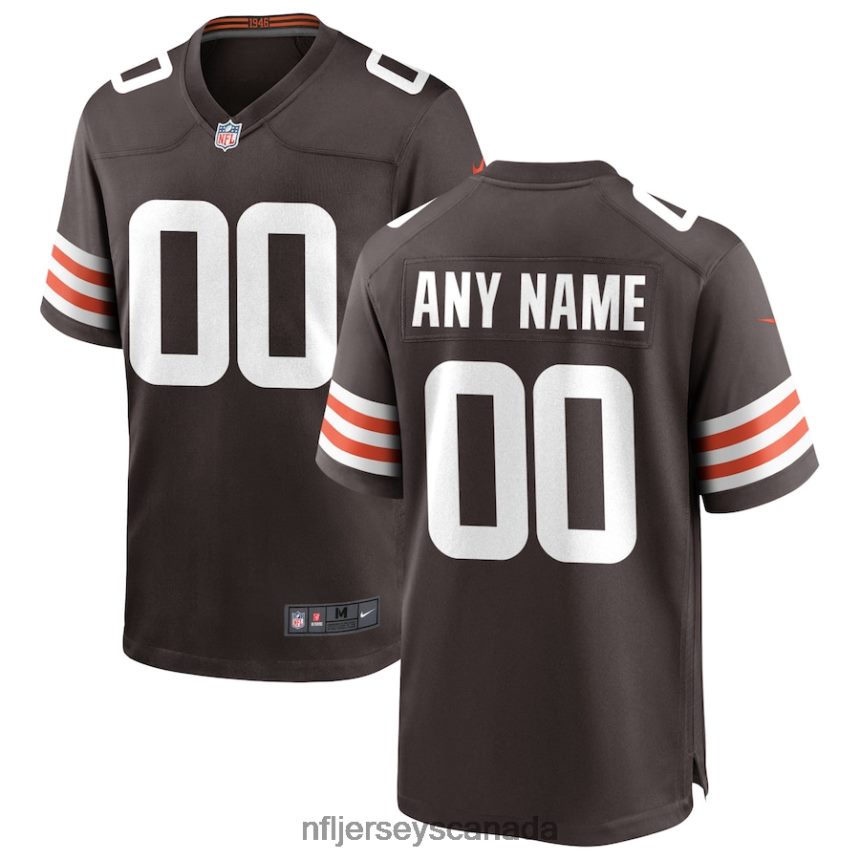 Men Nike Cleveland Browns Brown Custom Game Jersey Clothing NFL TBXFR6232
