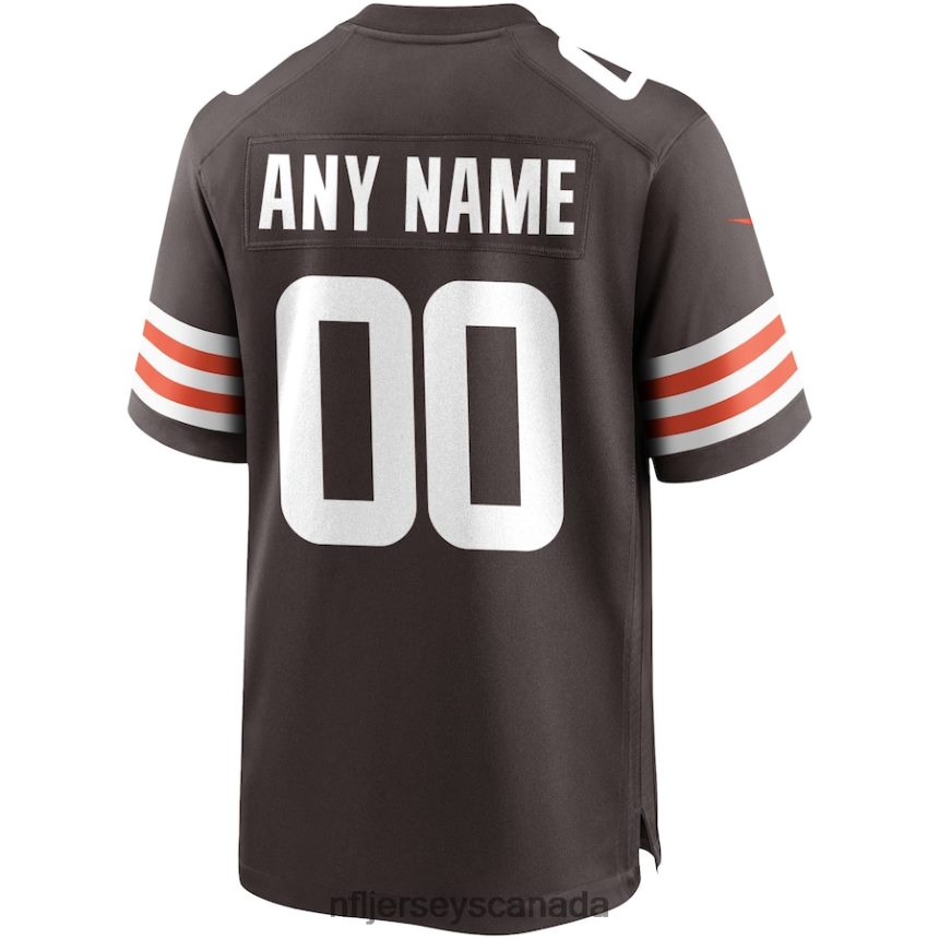 Men Nike Cleveland Browns Brown Custom Game Jersey Clothing NFL TBXFR6232