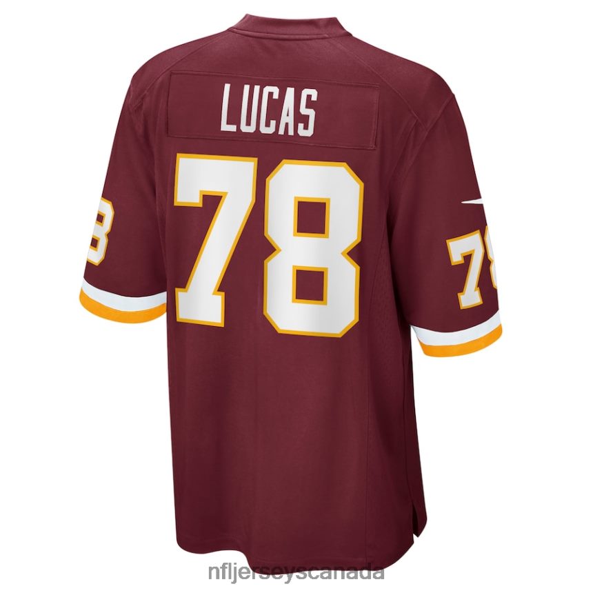 Men Nike Cornelius Lucas Washington Football Team Burgundy Game Player Jersey Clothing NFL TBXFR67054