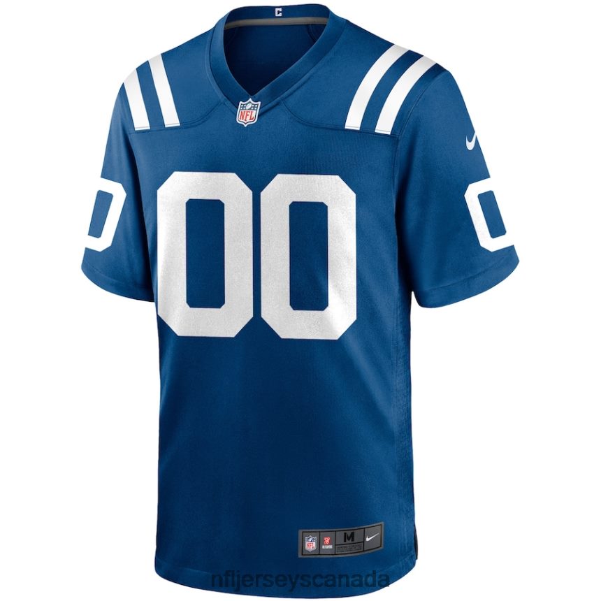 Men Nike Indianapolis Colts Royal Custom Game Jersey Clothing NFL TBXFR6209