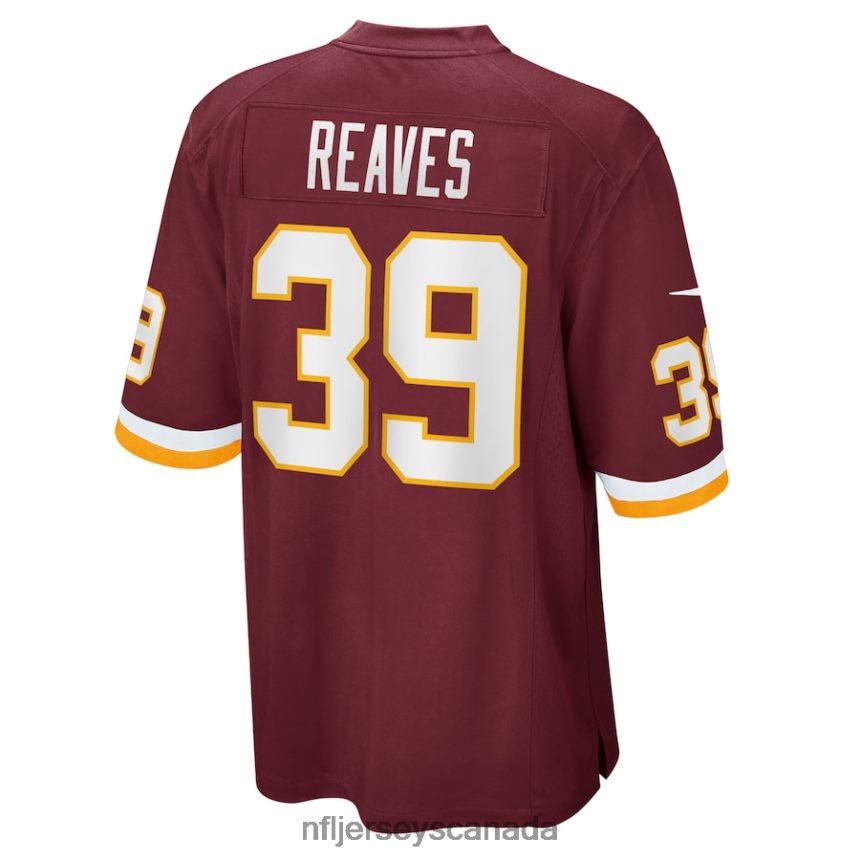 Men Nike Jeremy Reaves Washington Football Team Burgundy Game Player Jersey Clothing NFL TBXFR63385