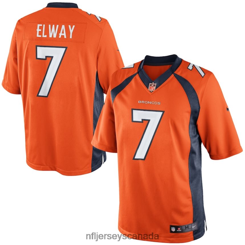 Men Nike John Elway Orange Denver Broncos Retired Player Limited Jersey Clothing NFL TBXFR64980