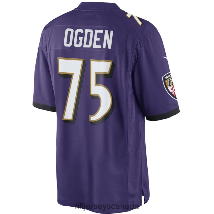 Men Nike Jonathan Ogden Purple Baltimore Ravens Retired Player Limited Jersey Clothing NFL TBXFR63944