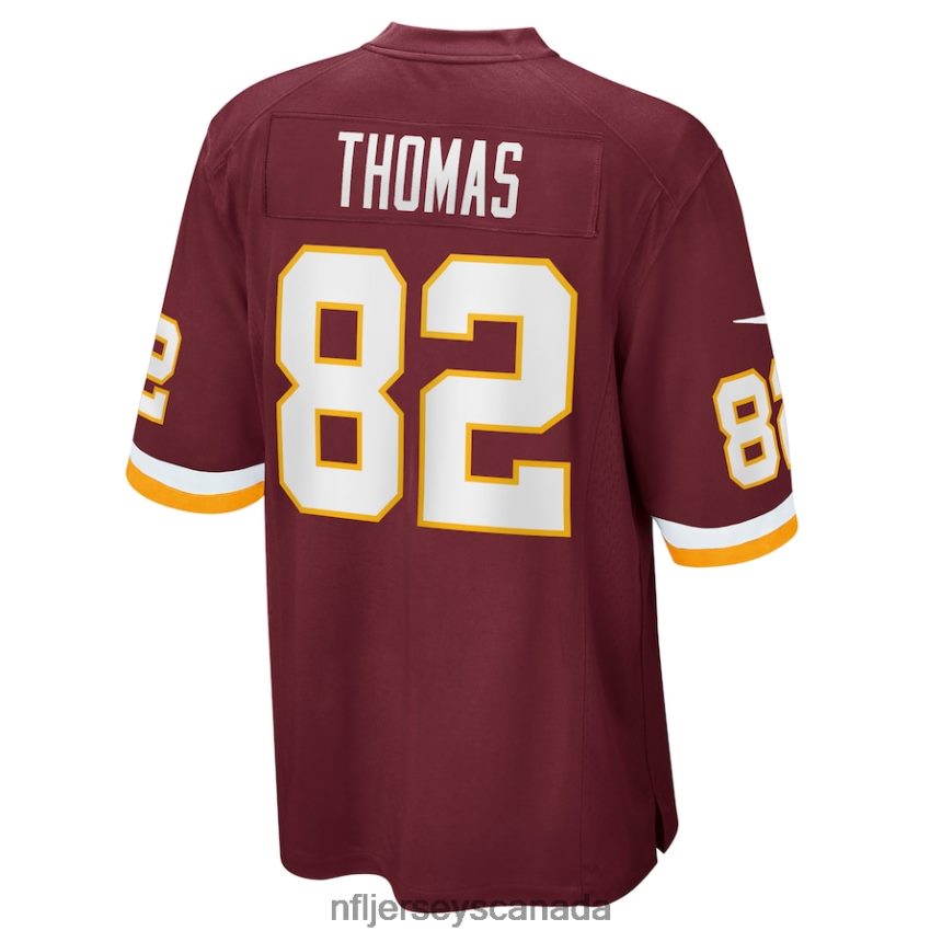 Men Nike Logan Thomas Washington Football Team Burgundy Game Player Jersey Clothing NFL TBXFR66859