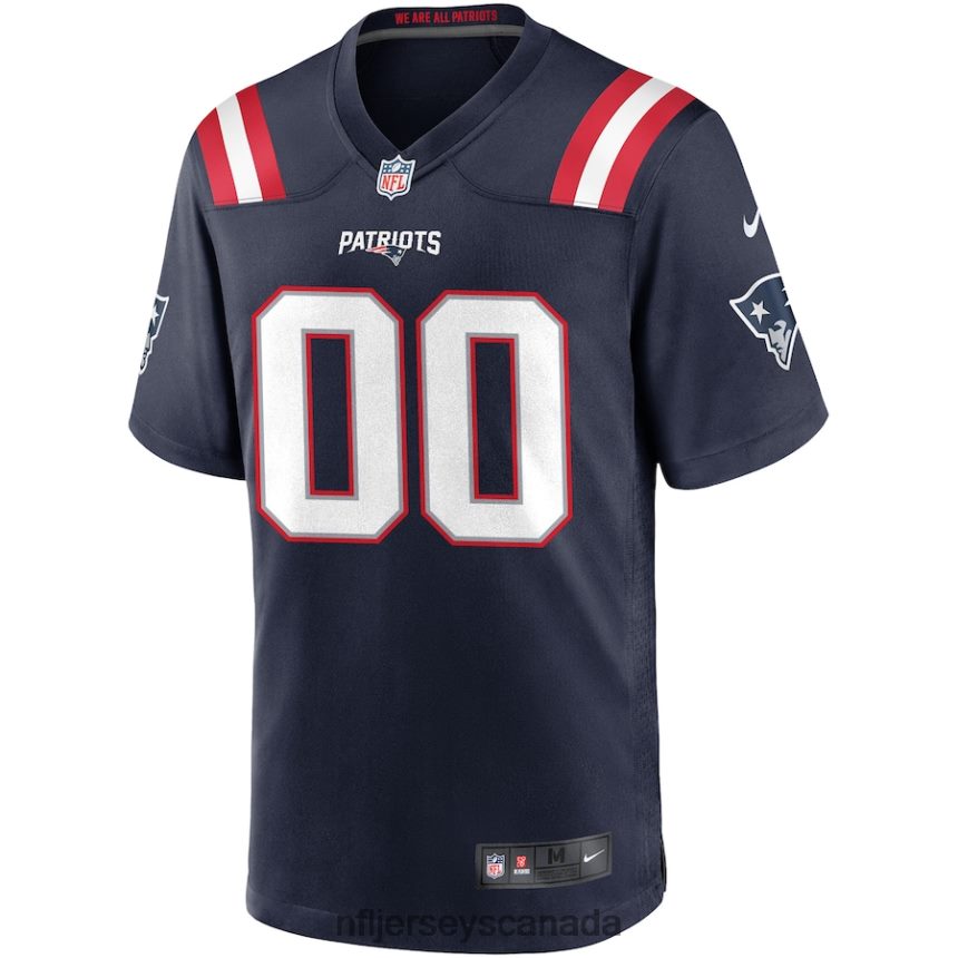 Men Nike New England Patriots Navy Custom Game Jersey Clothing NFL TBXFR652