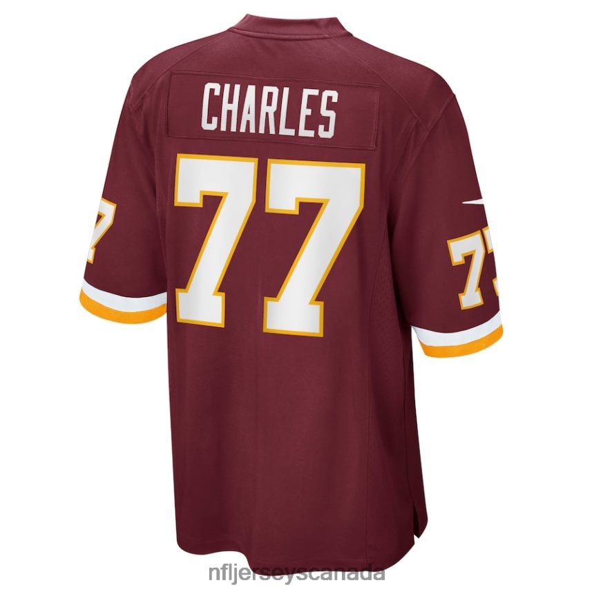 Men Nike Saahdiq Charles Washington Football Team Burgundy Game Player Jersey Clothing NFL TBXFR64786