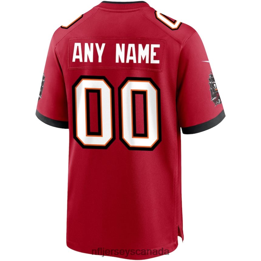 Men Nike Tampa Bay Buccaneers Red Custom Game Jersey Clothing NFL TBXFR6249
