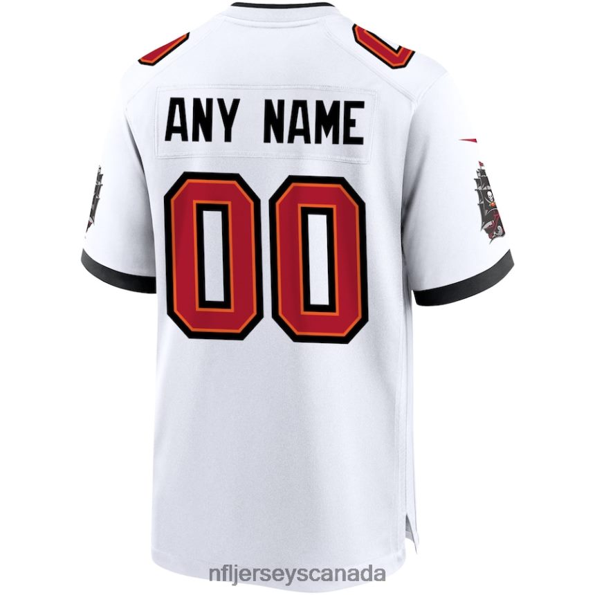 Men Nike Tampa Bay Buccaneers White Custom Game Jersey Clothing NFL TBXFR6370