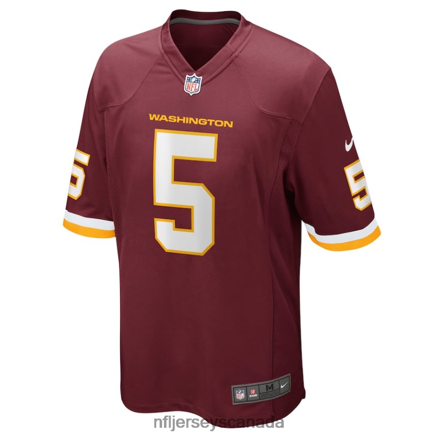 Men Nike Tress Way Washington Football Team Burgundy Game Player Jersey Clothing NFL TBXFR63807
