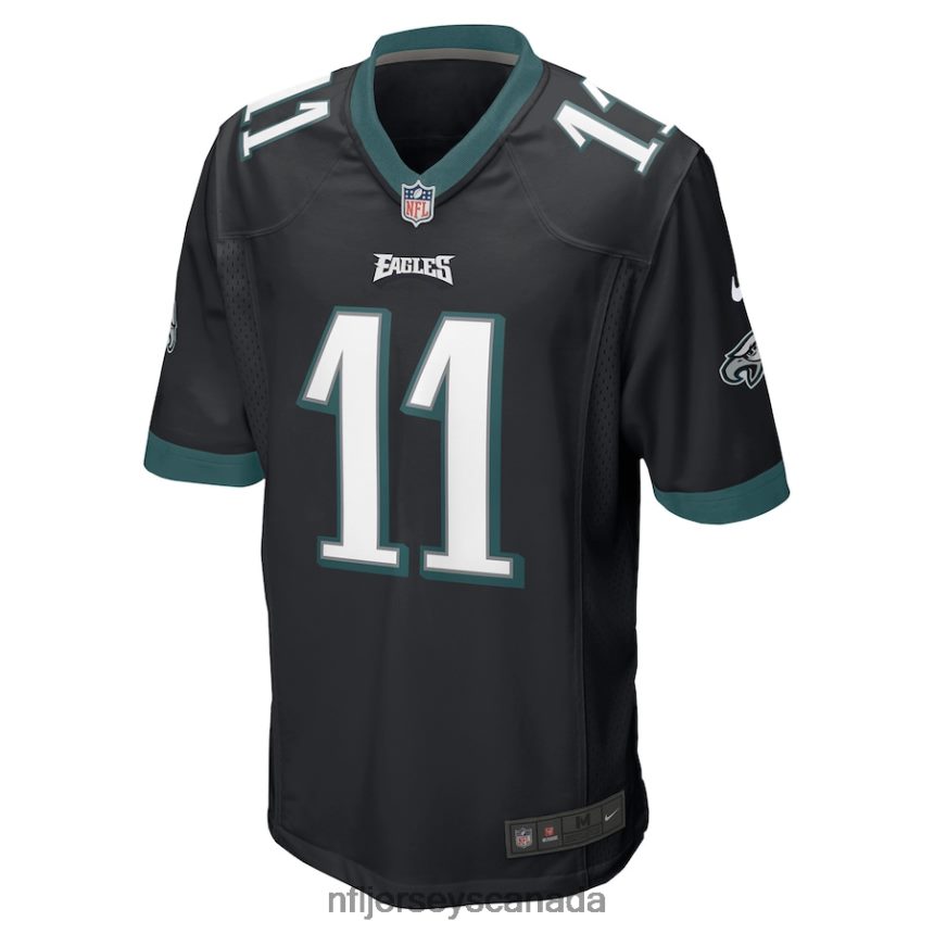 Men Philadelphia Eagles AJ Brown Nike Black Game Jersey Clothing NFL TBXFR658
