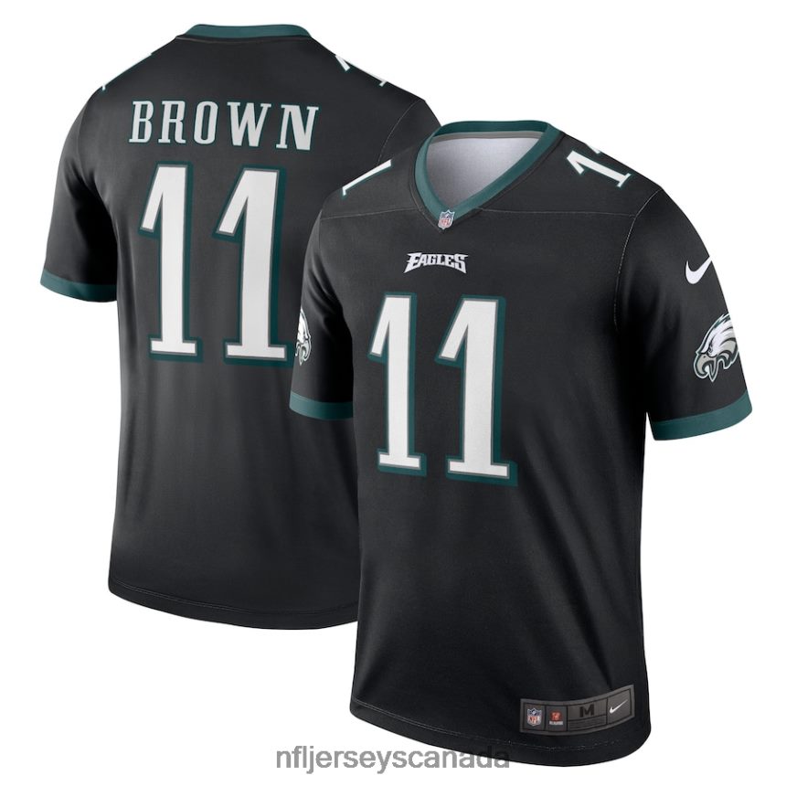 Men Philadelphia Eagles AJ Brown Nike Black Legend Jersey Clothing NFL TBXFR6750
