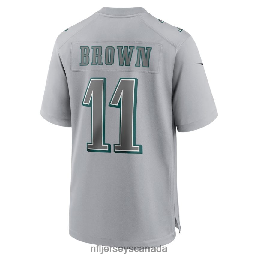Men Philadelphia Eagles AJ Brown Nike Gray Super Bowl LVII Patch Atmosphere Fashion Game Jersey Clothing NFL TBXFR6180