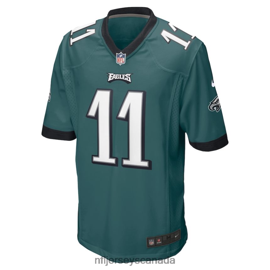Men Philadelphia Eagles AJ Brown Nike Midnight Green Player Game Jersey Clothing NFL TBXFR667