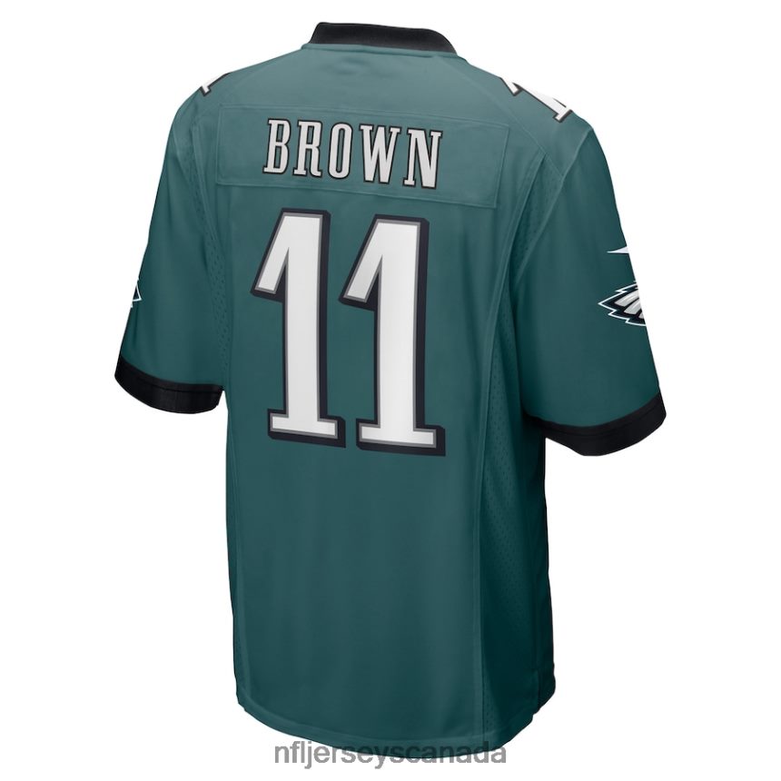 Men Philadelphia Eagles AJ Brown Nike Midnight Green Player Game Jersey Clothing NFL TBXFR667