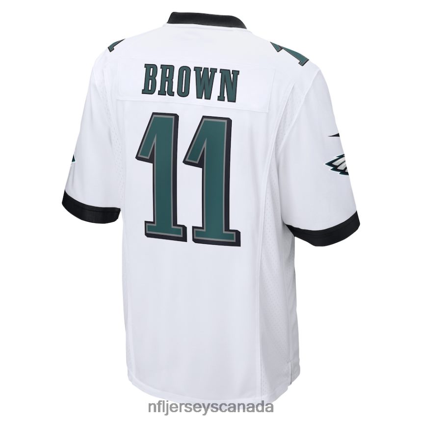 Men Philadelphia Eagles AJ Brown Nike White Game Jersey Clothing NFL TBXFR61073