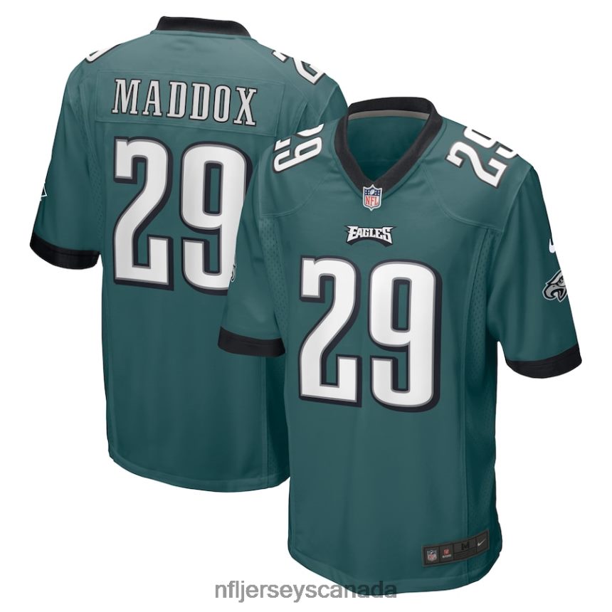 Men Philadelphia Eagles Avonte Maddox Nike Midnight Green Game Jersey Clothing NFL TBXFR64673