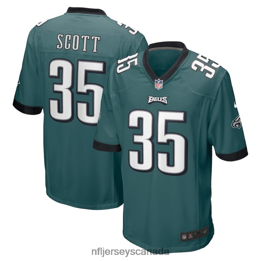 Men Philadelphia Eagles Boston Scott Nike Midnight Green Game Jersey Clothing NFL TBXFR61219