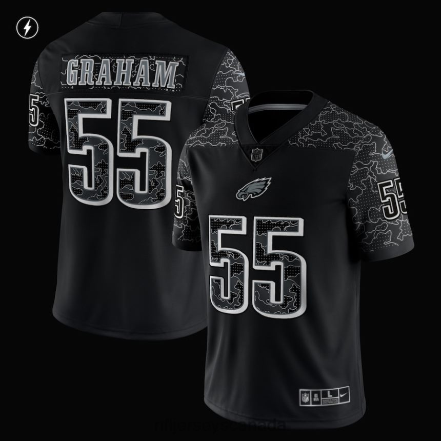 Men Philadelphia Eagles Brandon Graham Nike Black RFLCTV Limited Jersey Clothing NFL TBXFR6738