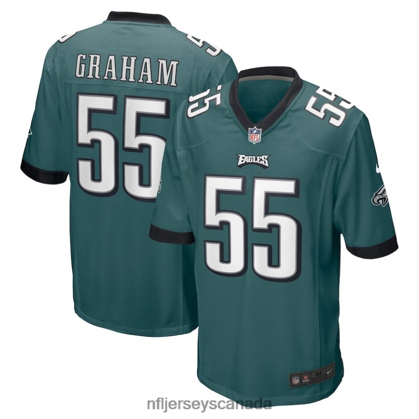 Men Philadelphia Eagles Brandon Graham Nike Midnight Green Game Jersey Clothing NFL TBXFR690