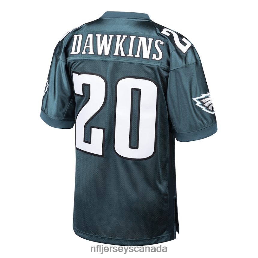 Men Philadelphia Eagles Brian Dawkins Mitchell  Ness Midnight Green 1996 Authentic Throwback Retired Player Jersey Clothing NFL TBXFR62301