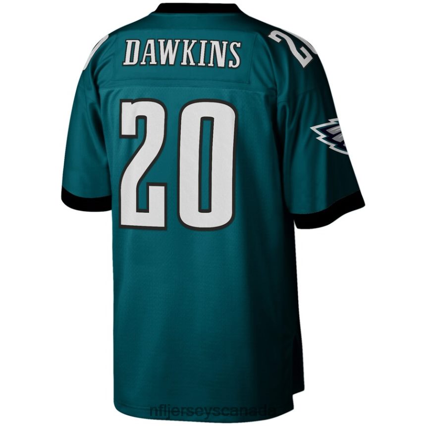 Men Philadelphia Eagles Brian Dawkins Mitchell  Ness Midnight Green 1996 Legacy Replica Jersey Clothing NFL TBXFR61083