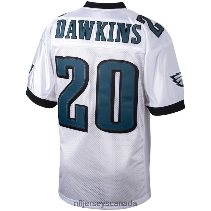 Men Philadelphia Eagles Brian Dawkins Mitchell  Ness White 2004 Authentic Throwback Retired Player Jersey Clothing NFL TBXFR62294