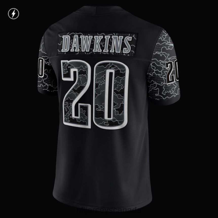 Men Philadelphia Eagles Brian Dawkins Nike Black Retired Player RFLCTV Limited Jersey Clothing NFL TBXFR6158