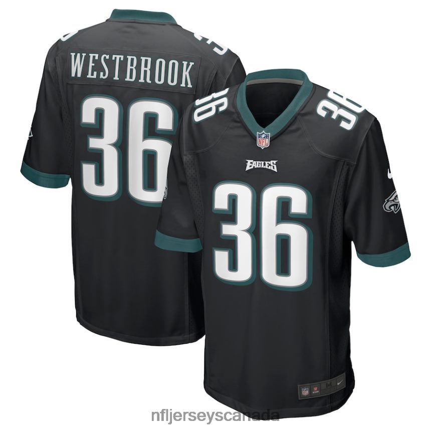 Men Philadelphia Eagles Brian Westbrook Nike Black Retired Player Alternate Game Jersey Clothing NFL TBXFR6769