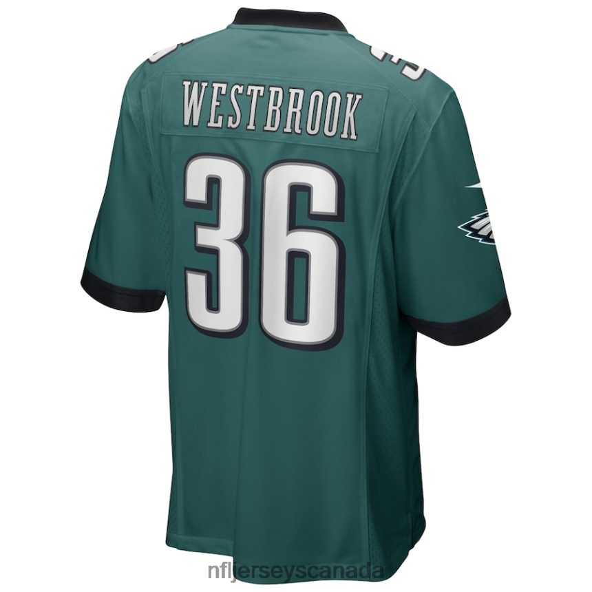Men Philadelphia Eagles Brian Westbrook Nike Midnight Green Game Retired Player Jersey Clothing NFL TBXFR6857