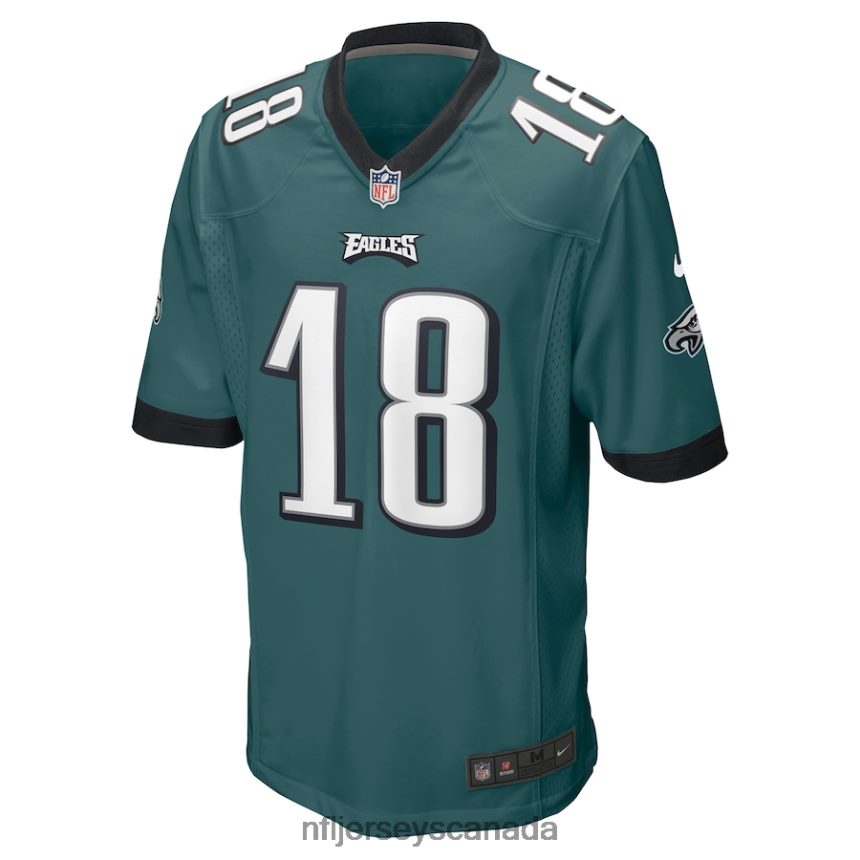 Men Philadelphia Eagles Britain Covey Nike Midnight Green Home Game Player Jersey Clothing NFL TBXFR62846