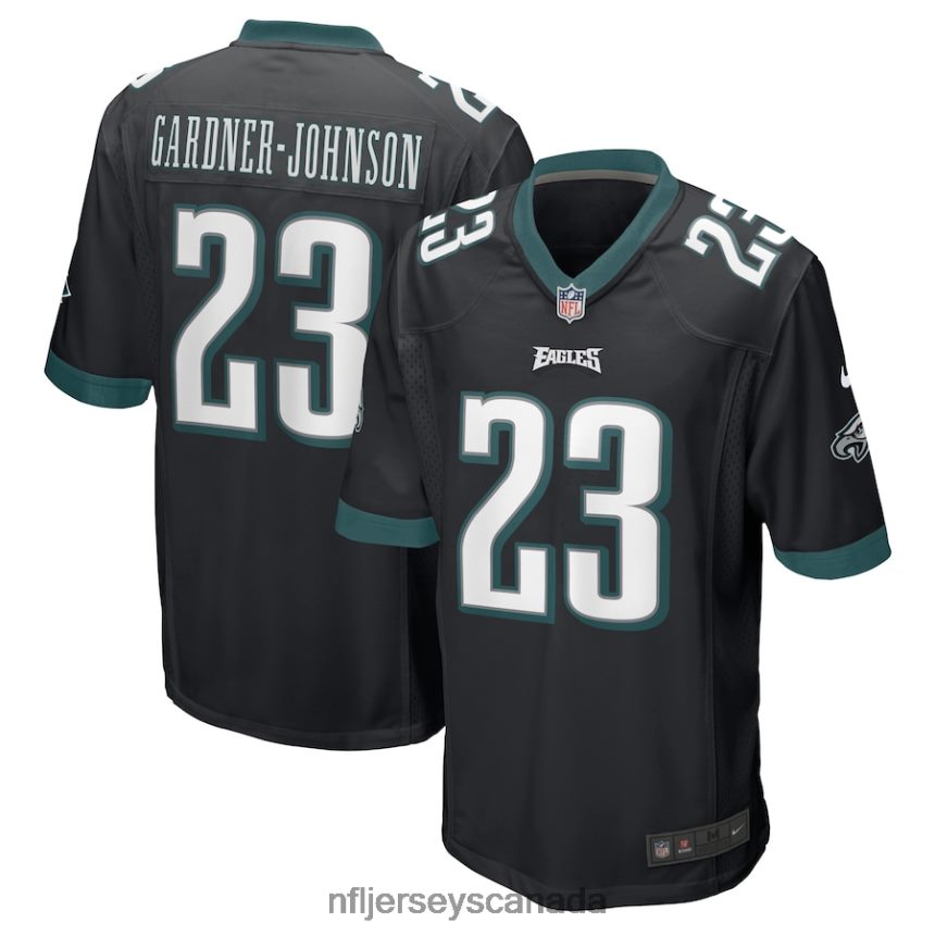 Men Philadelphia Eagles CJ Gardner-Johnson Nike Black Alternate Game Player Jersey Clothing NFL TBXFR6903