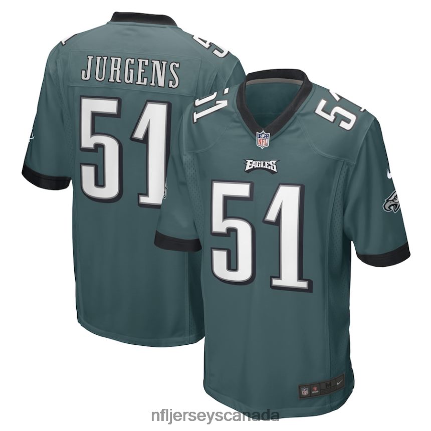 Men Philadelphia Eagles Cam Jurgens Nike Midnight Green Game Player Jersey Clothing NFL TBXFR63662