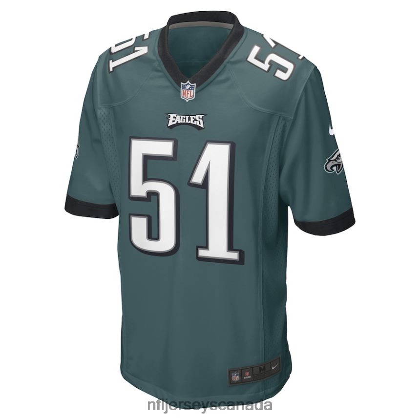 Men Philadelphia Eagles Cam Jurgens Nike Midnight Green Game Player Jersey Clothing NFL TBXFR63662
