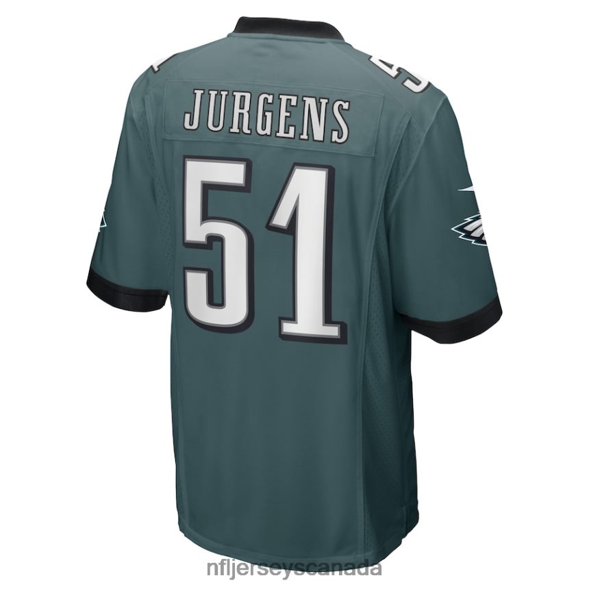 Men Philadelphia Eagles Cam Jurgens Nike Midnight Green Game Player Jersey Clothing NFL TBXFR63662