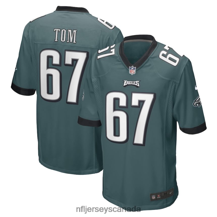 Men Philadelphia Eagles Cameron Tom Nike Midnight Green Game Player Jersey Clothing NFL TBXFR64387