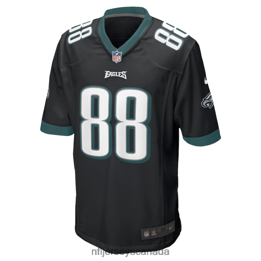 Men Philadelphia Eagles Dallas Goedert Nike Black Game Jersey Clothing NFL TBXFR6401
