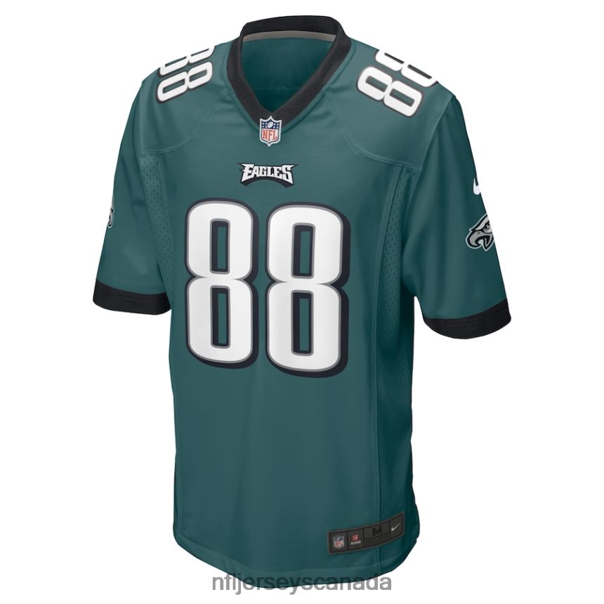 Men Philadelphia Eagles Dallas Goedert Nike Midnight Green Game Jersey Clothing NFL TBXFR6347