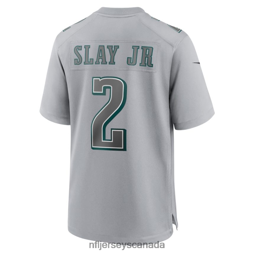 Men Philadelphia Eagles Darius Slay Jr Nike Gray Super Bowl LVII Patch Atmosphere Fashion Game Jersey Clothing NFL TBXFR6659