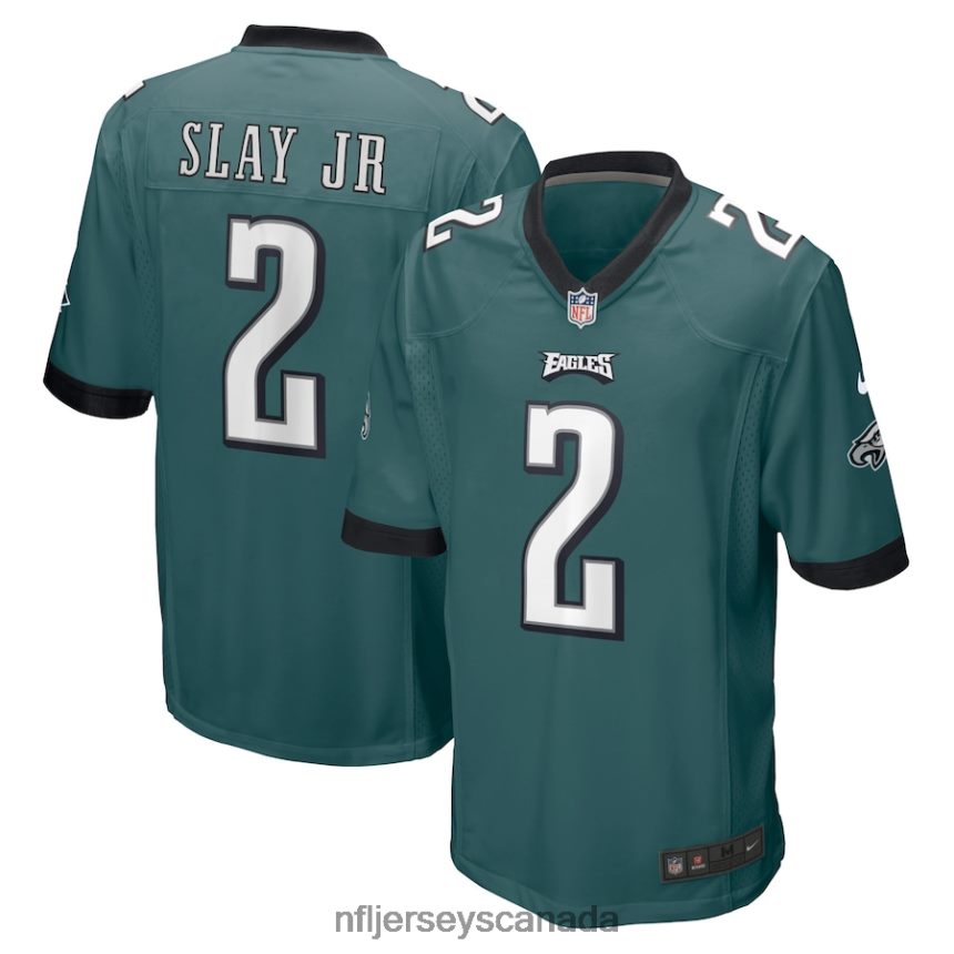 Men Philadelphia Eagles Darius Slay Jr Nike Midnight Green Game Jersey Clothing NFL TBXFR6384