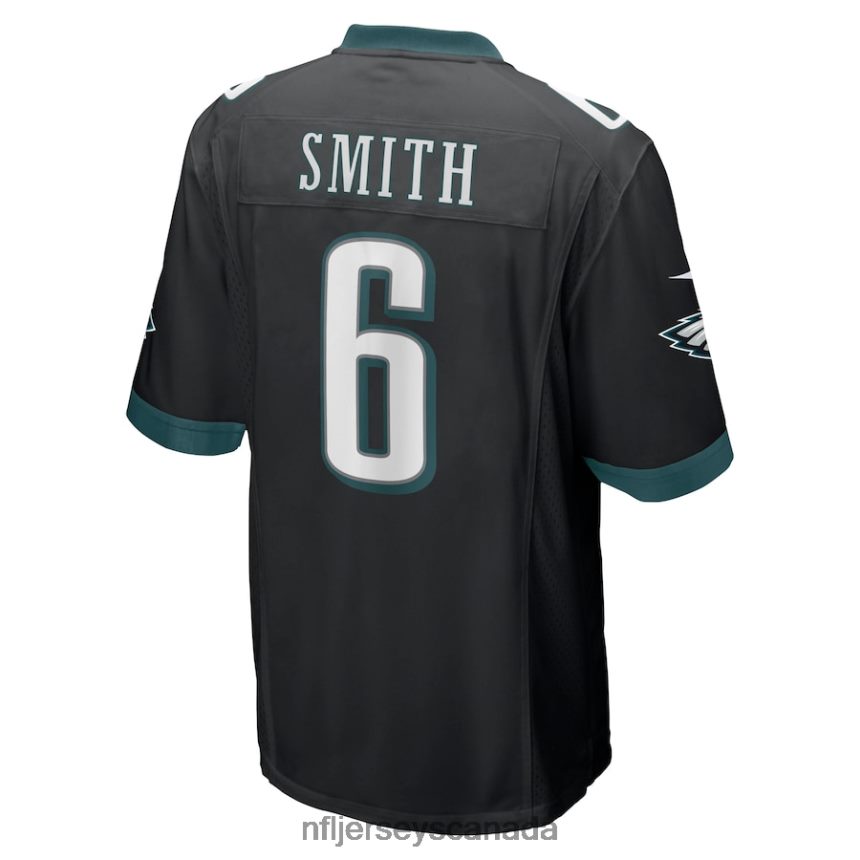 Men Philadelphia Eagles DeVonta Smith Nike Black Game Jersey Clothing NFL TBXFR6417