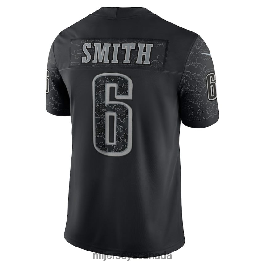 Men Philadelphia Eagles DeVonta Smith Nike Black RFLCTV Limited Jersey Clothing NFL TBXFR62181