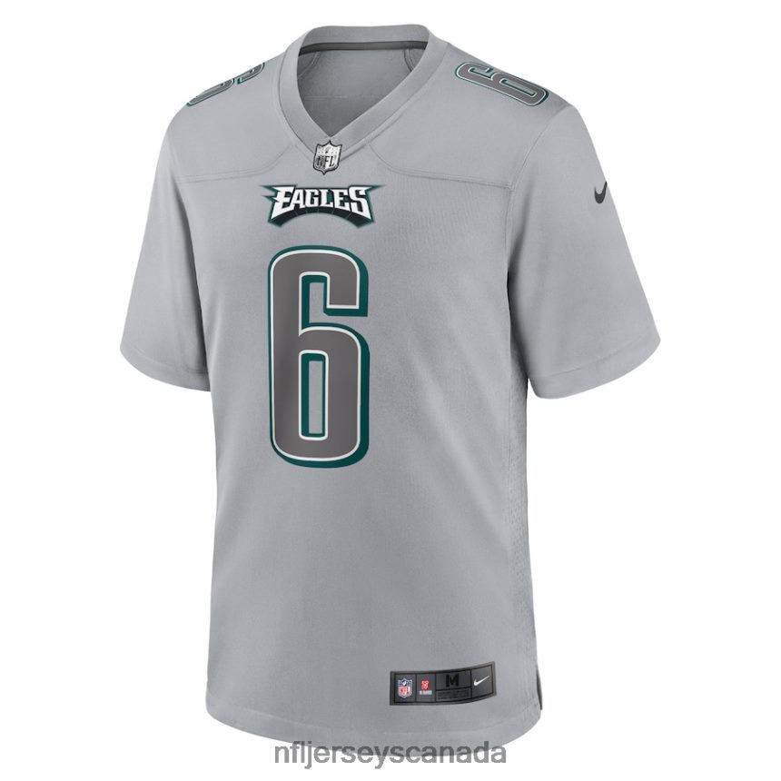 Men Philadelphia Eagles DeVonta Smith Nike Gray Atmosphere Fashion Game Jersey Clothing NFL TBXFR62629